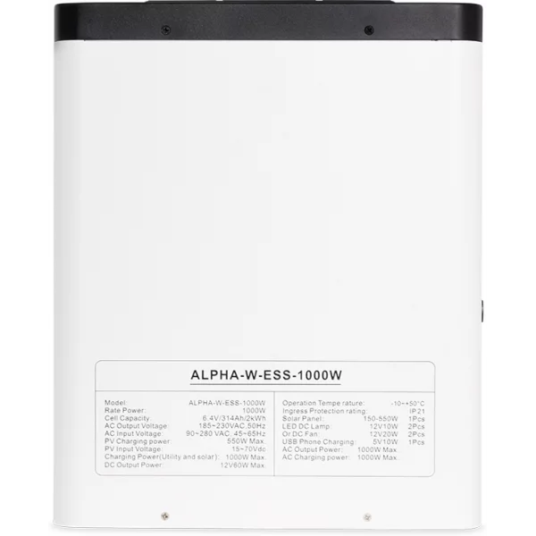 Sako Alpha ESS 1000W All-In-One Energy Storage System