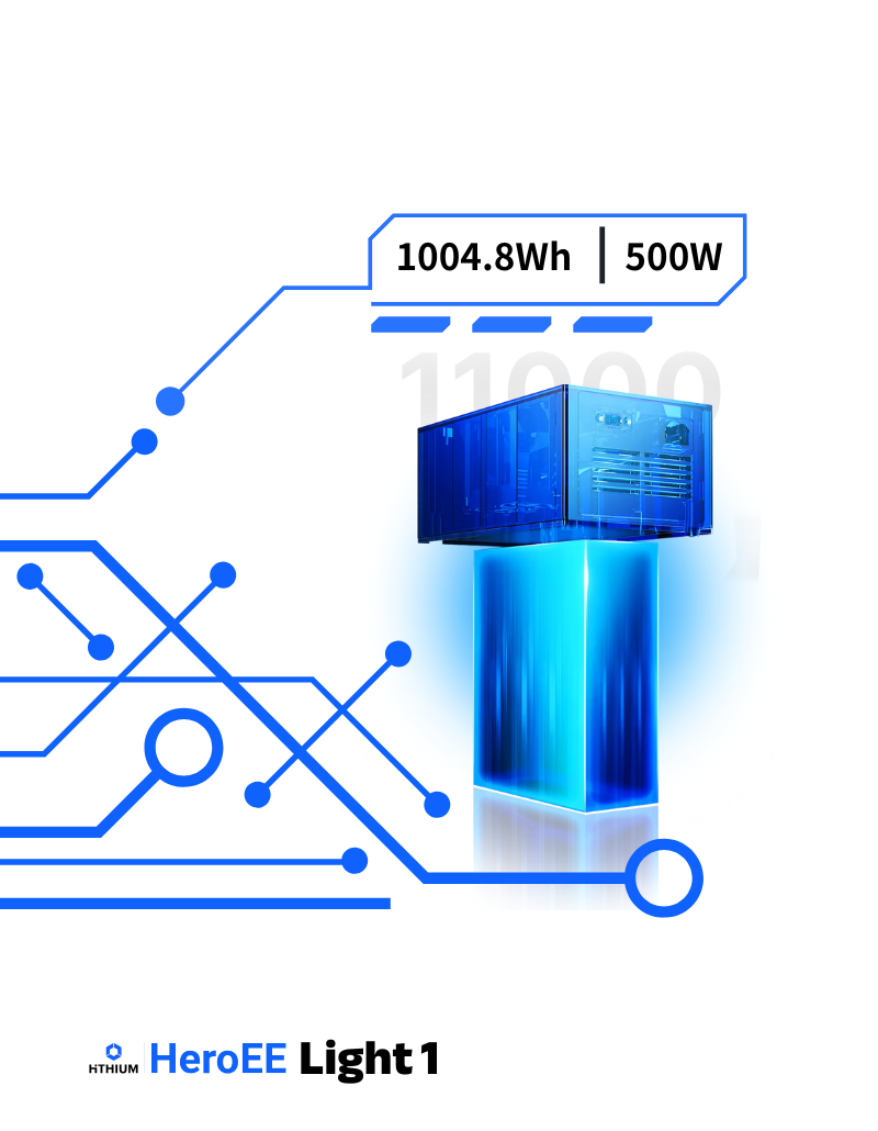 HiTHIUM HeroEE Light 1 500Watt 1004.8Wh Portable Smart IPS