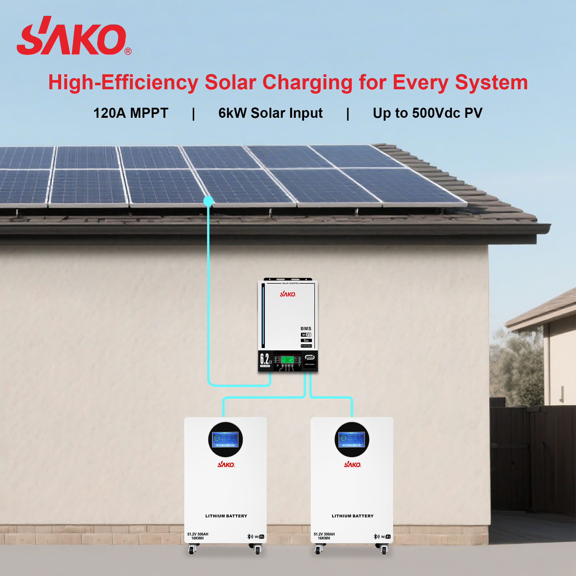 SAKO Sunpolo King 6.2KW Solar Inverter